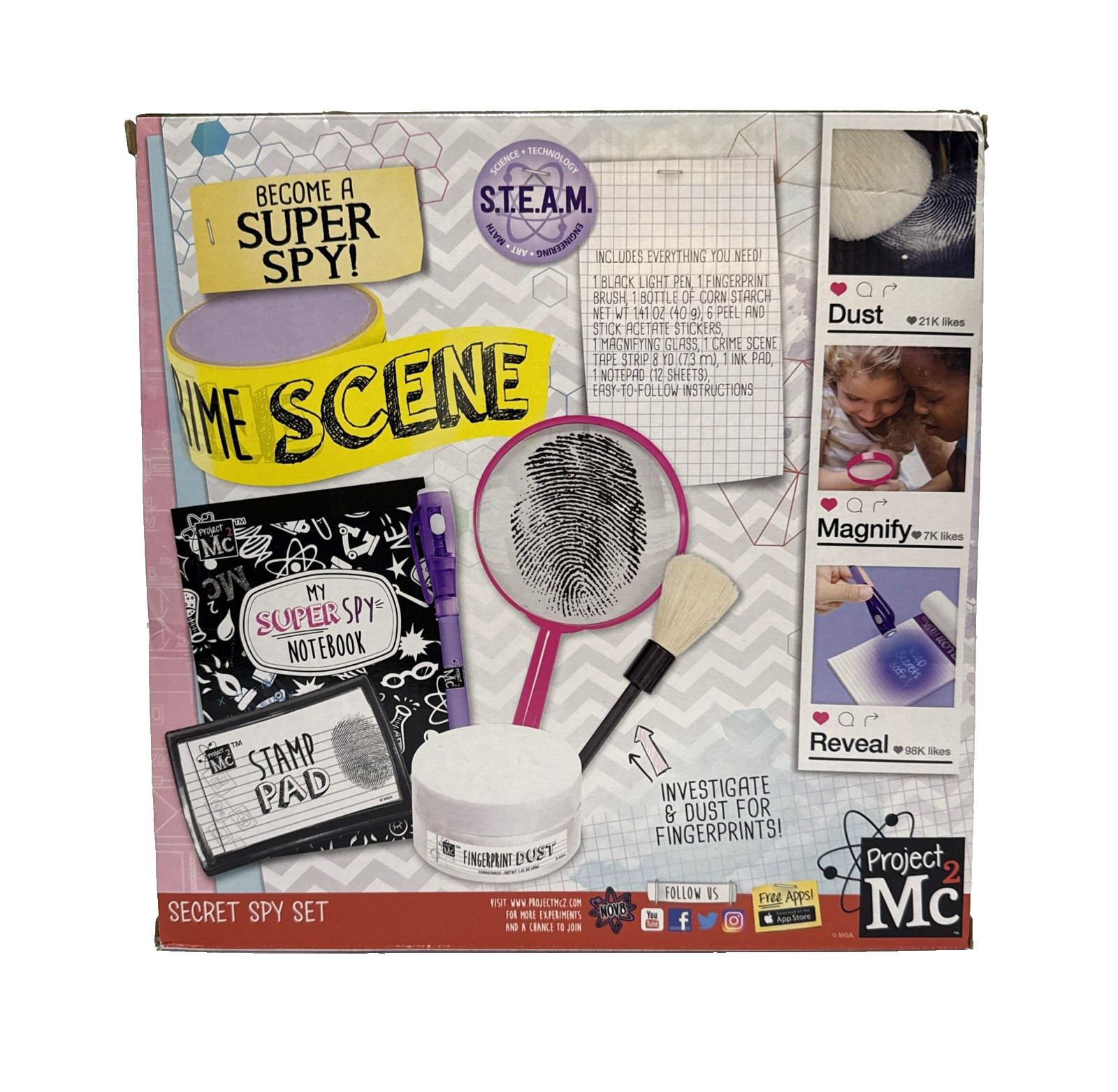 Netflix Project Mc2 Secret Spy Set Playset Kit Opened Box Contents New Sealed