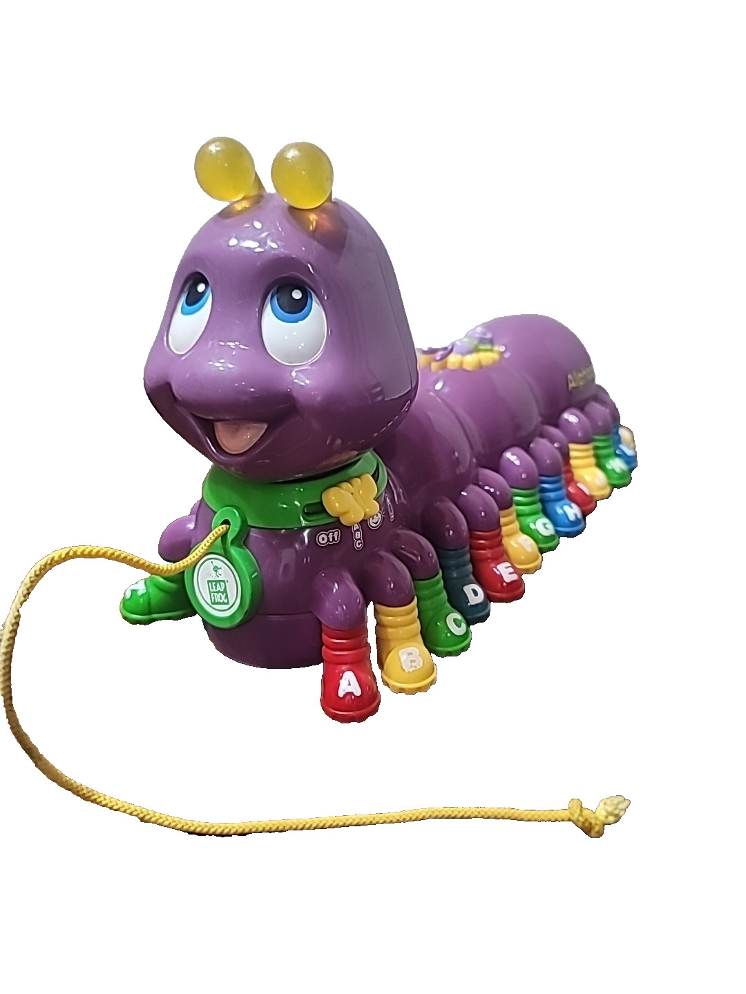 Leap Frog Alphabet Pal Caterpillar Purple Interactive Educational Music Toy Vide