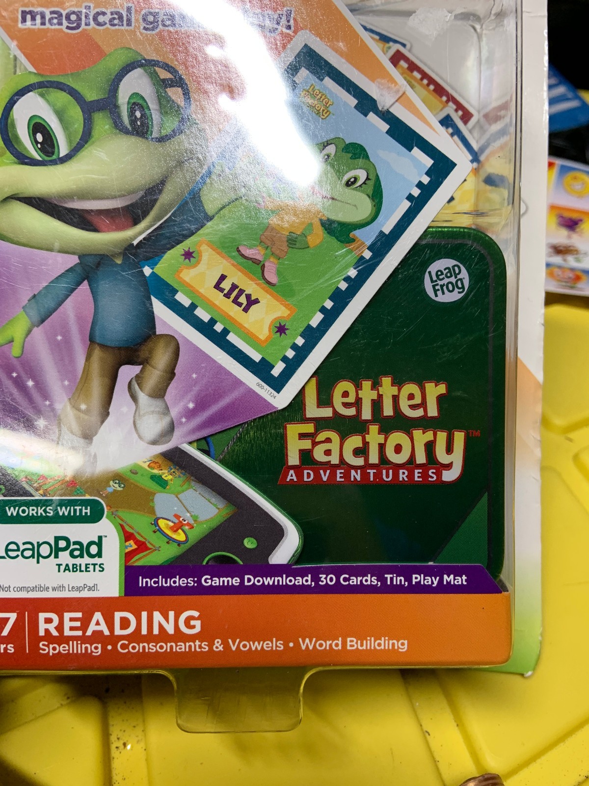 LeapFrog Imagicard Letter Factory Adventures Reading Learning Game LeapPad 4-7