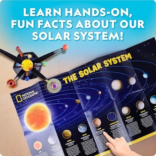 Glow-in-the-Dark Solar System Model Kit for Kids – Build & Paint 3D Planets, STE