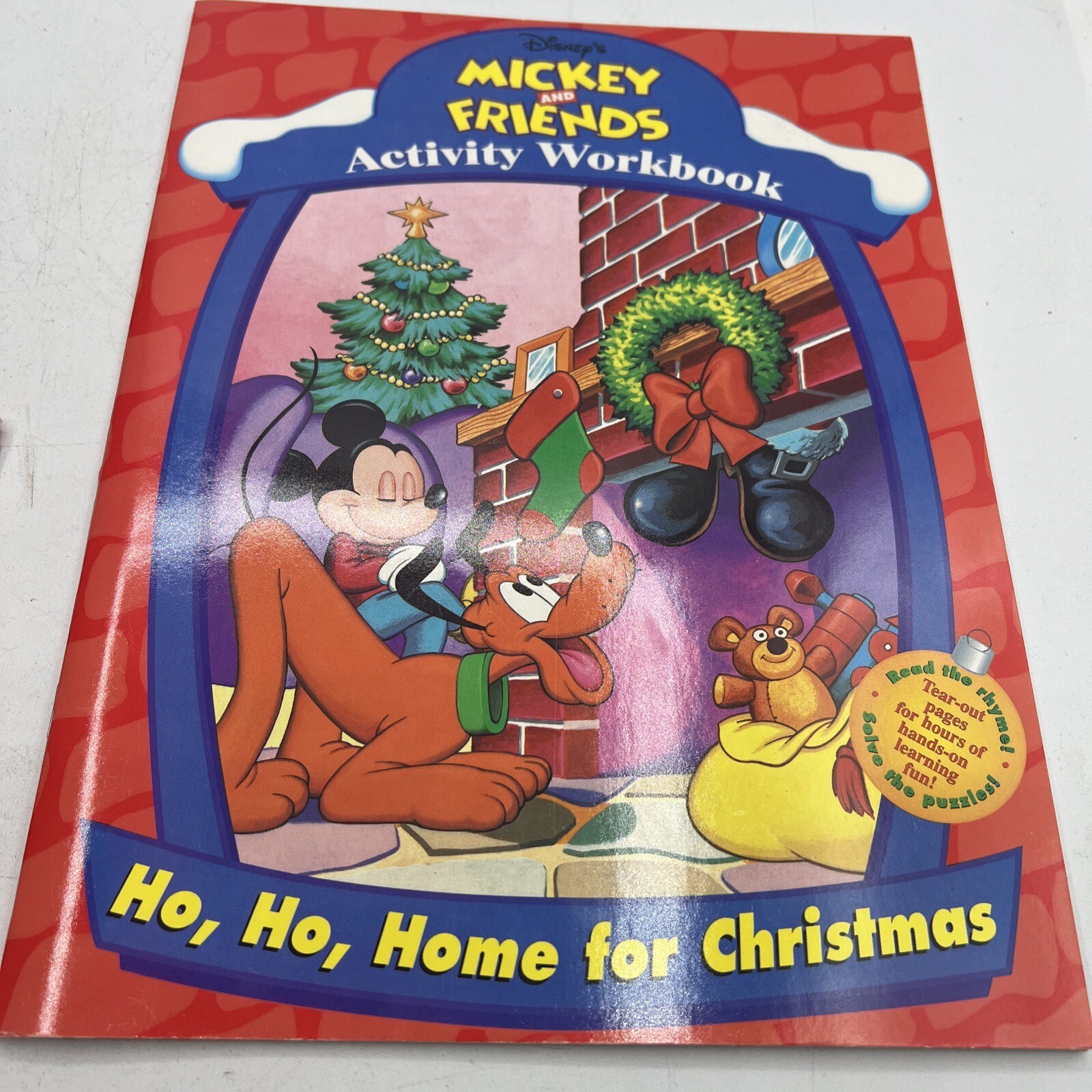 NOS Lot Of 4 Disney Mickey And Friends Activity Workbooks Christmas Jingle Bell