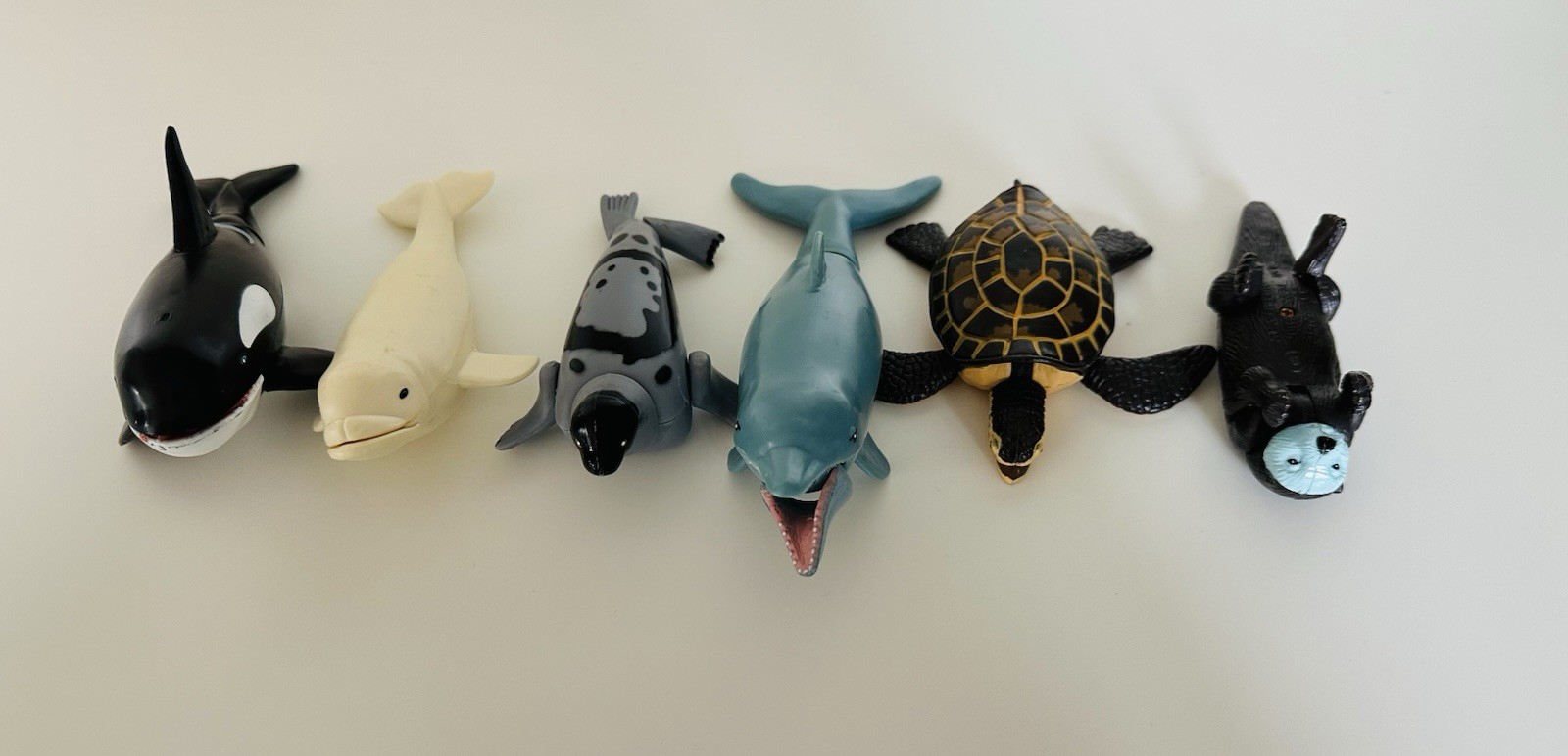Sea Life Toys K&M 2001 – Killer Whale Otter Sea Turtle Beluga Seal Dolphin -6