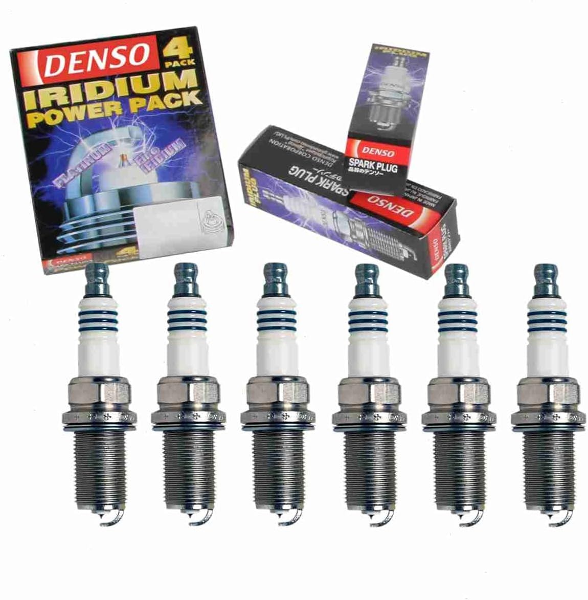 6 pc DENSO Iridium Power Spark Plugs compatible with Lexus ES350 3.5L V6 2007