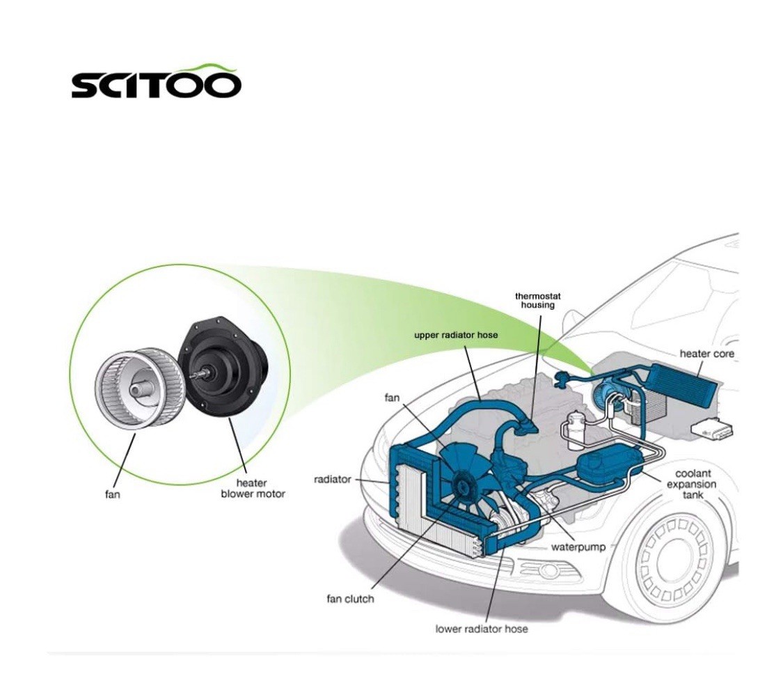 700054 HVAC AC Blower Motor Assembly with Fan Cage fit for Toyota Solara 2004…