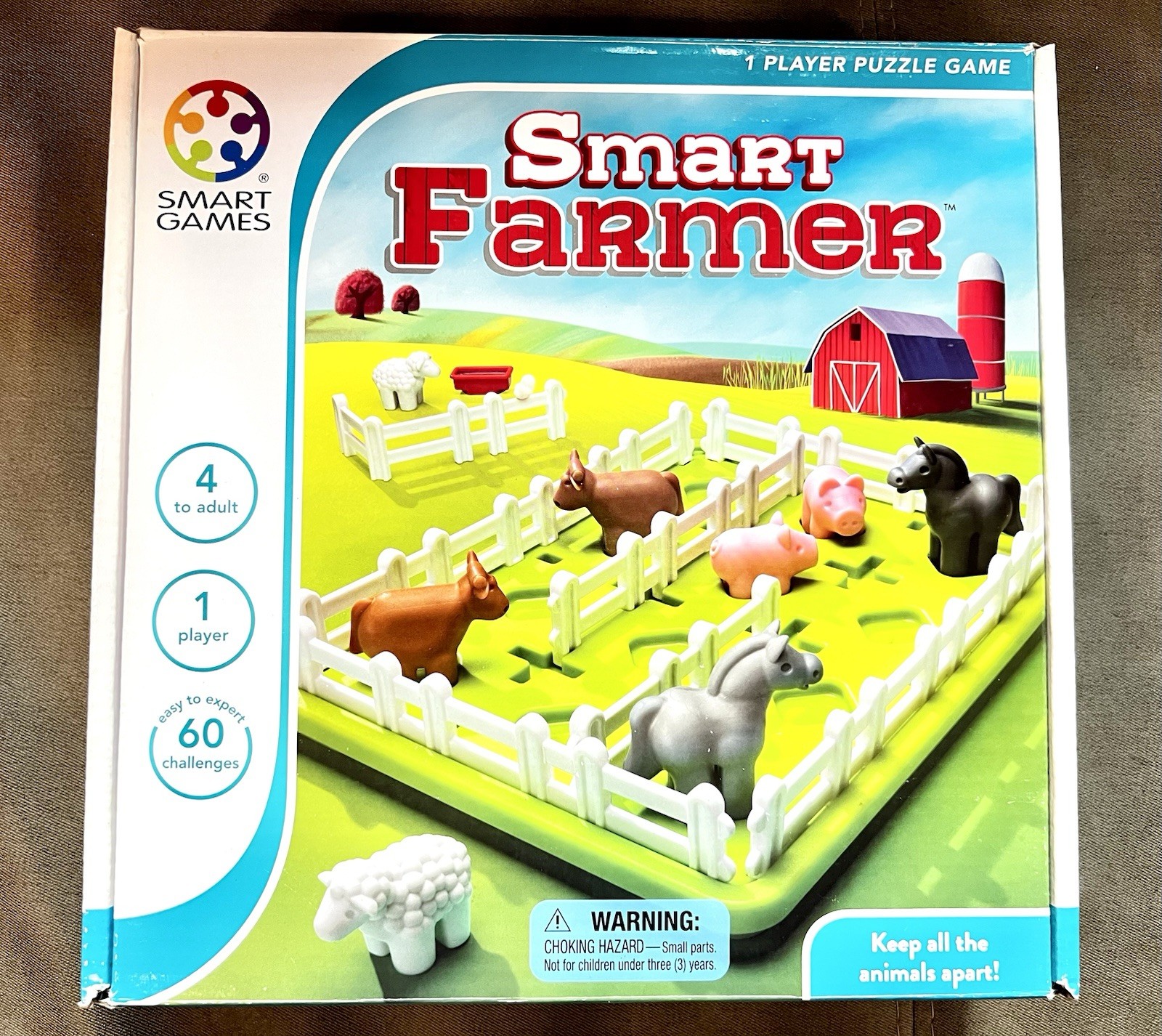 Smart Games Smart Farmer Educational Skill-Building Logic Puzzle Game Ages 7+