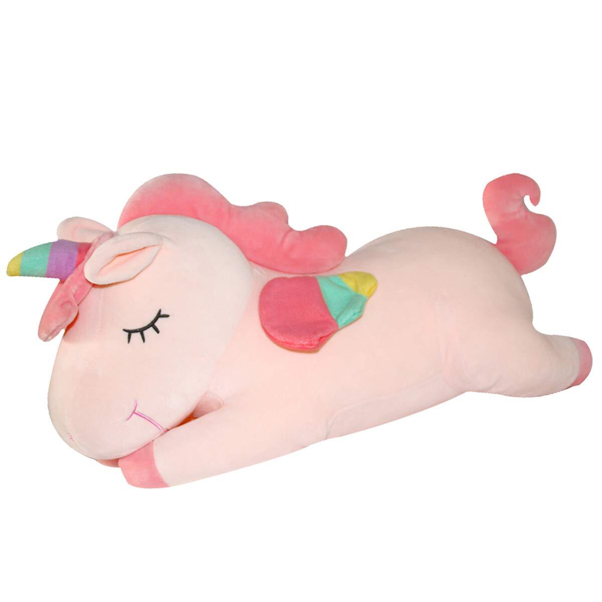 Unicorn Plush Toys Stuffed Animals Rainbow Wings Soft Squeezy Pillow Squashable