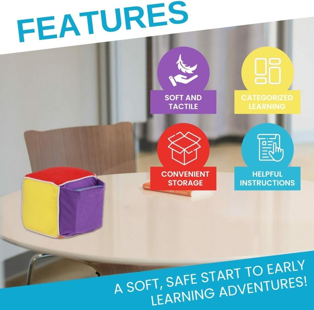 Thought-Spot Play & Learn Cube | Roll and Play Game for Toddlers | First Educat