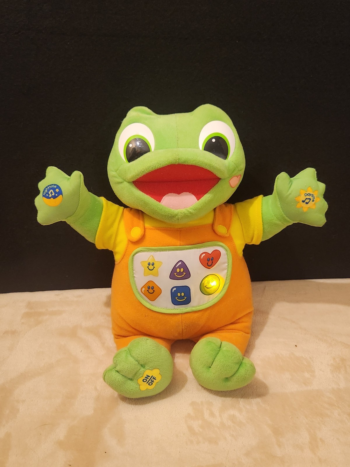 Y2K Baby Tad Leap Frog Hug &Learn Plush Talks And Sings Interactive 2001 Vintage