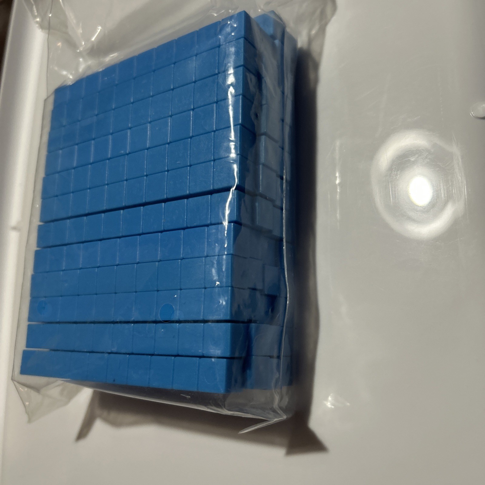 EAI Education Base Ten Rods, Place Value Manipulatives Blue Plastic Pack Of 50
