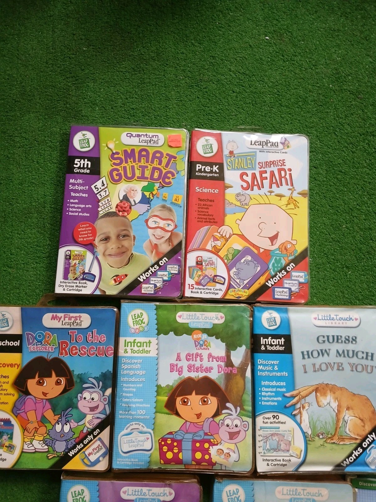 Leap Frog Little Touch Baby Infant Toddler And Up Lot Of 8 Cartridges