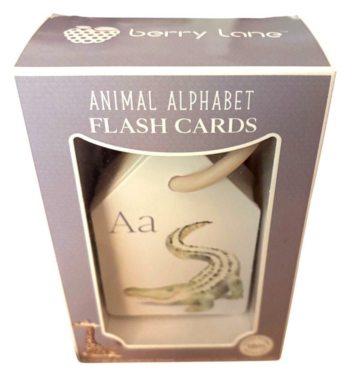 Animal Alphabet Flash Cards Berry Lane 26 Double Sided Illustrated EASTER New