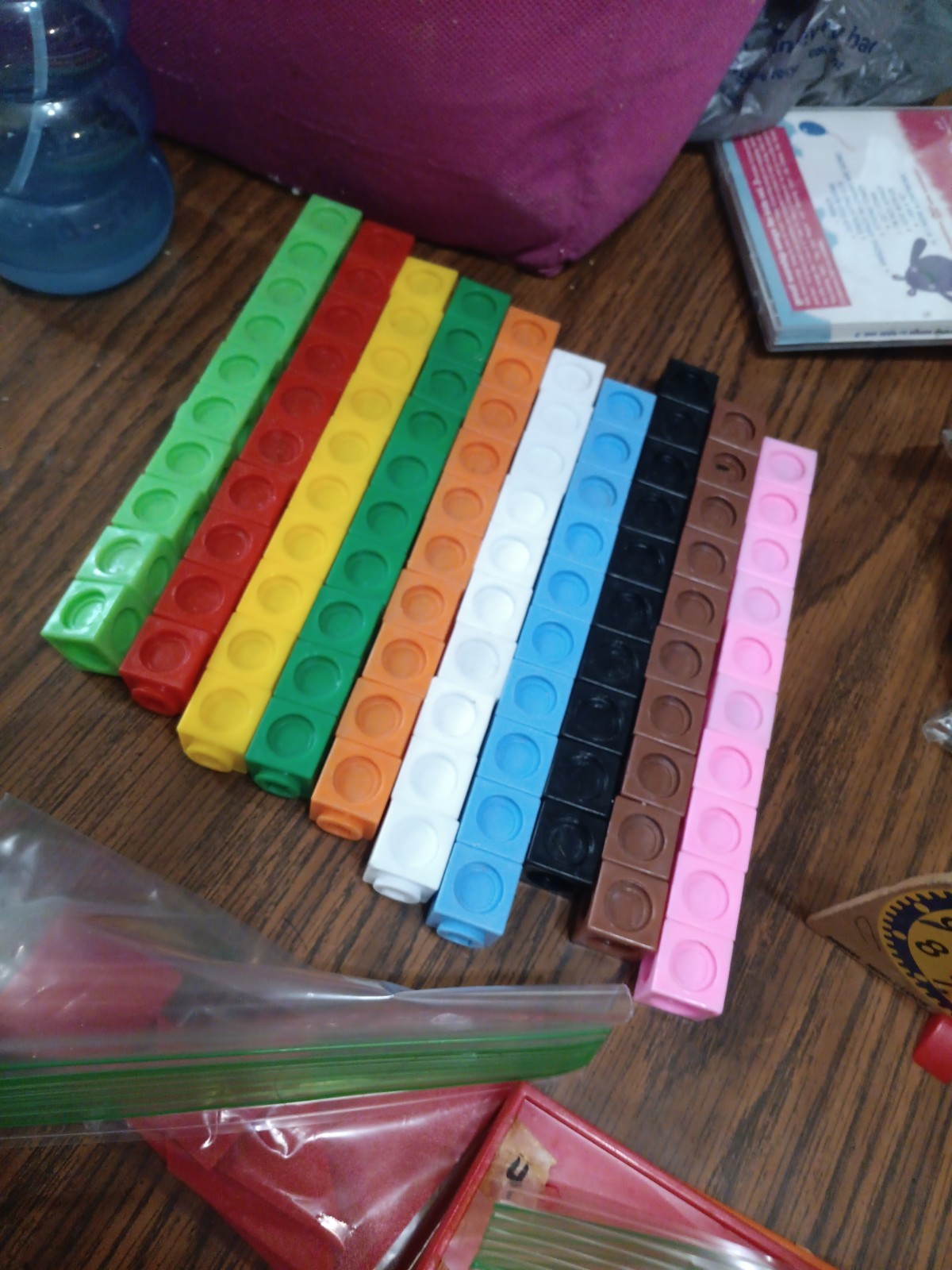 Lot Of Math Manipulatives. Great For Homeschooling. Used