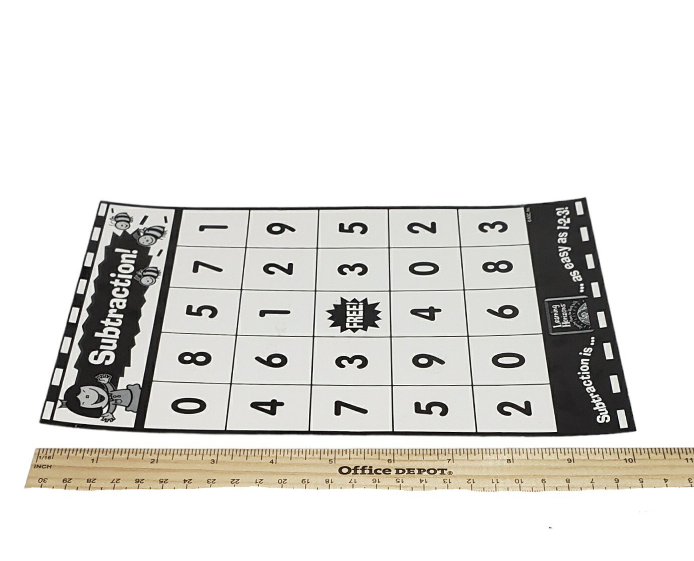 Math Bingo Game Addition Subtraction Teaching Educational Home School Classroom