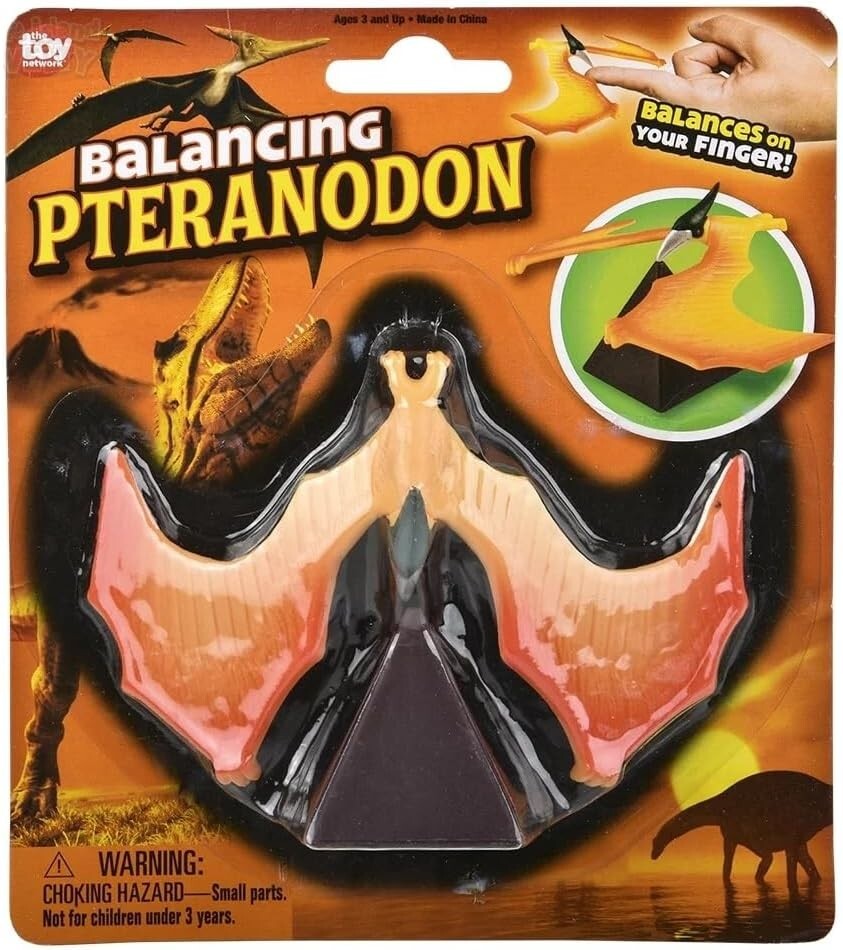 Balancing Pteranodon – 5″ Toy – Balance on Your Finger or the Stand!