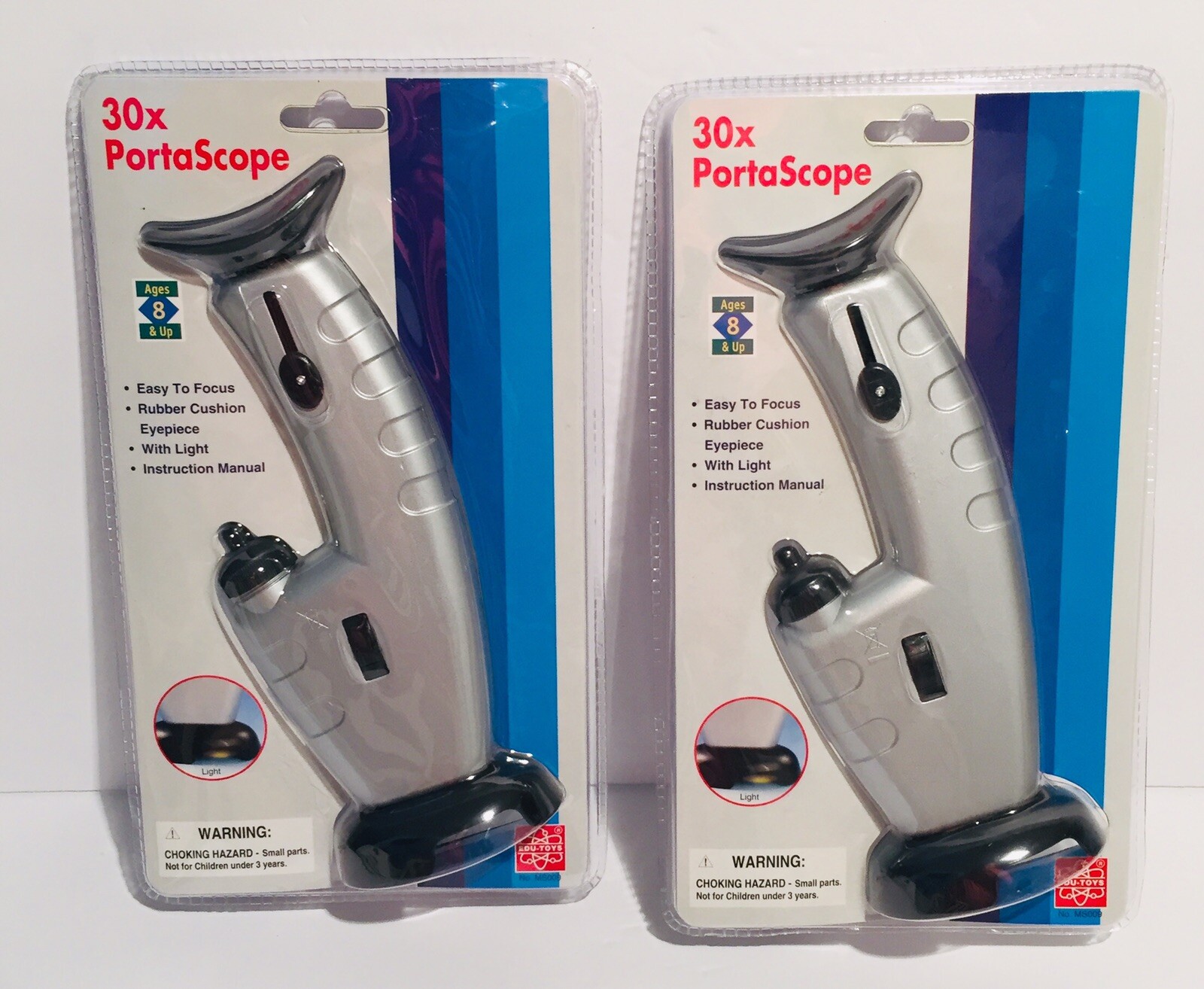 Lot Of 2 EDU Toys PortaScope 30X New Complete With Instructions Easy To Focus