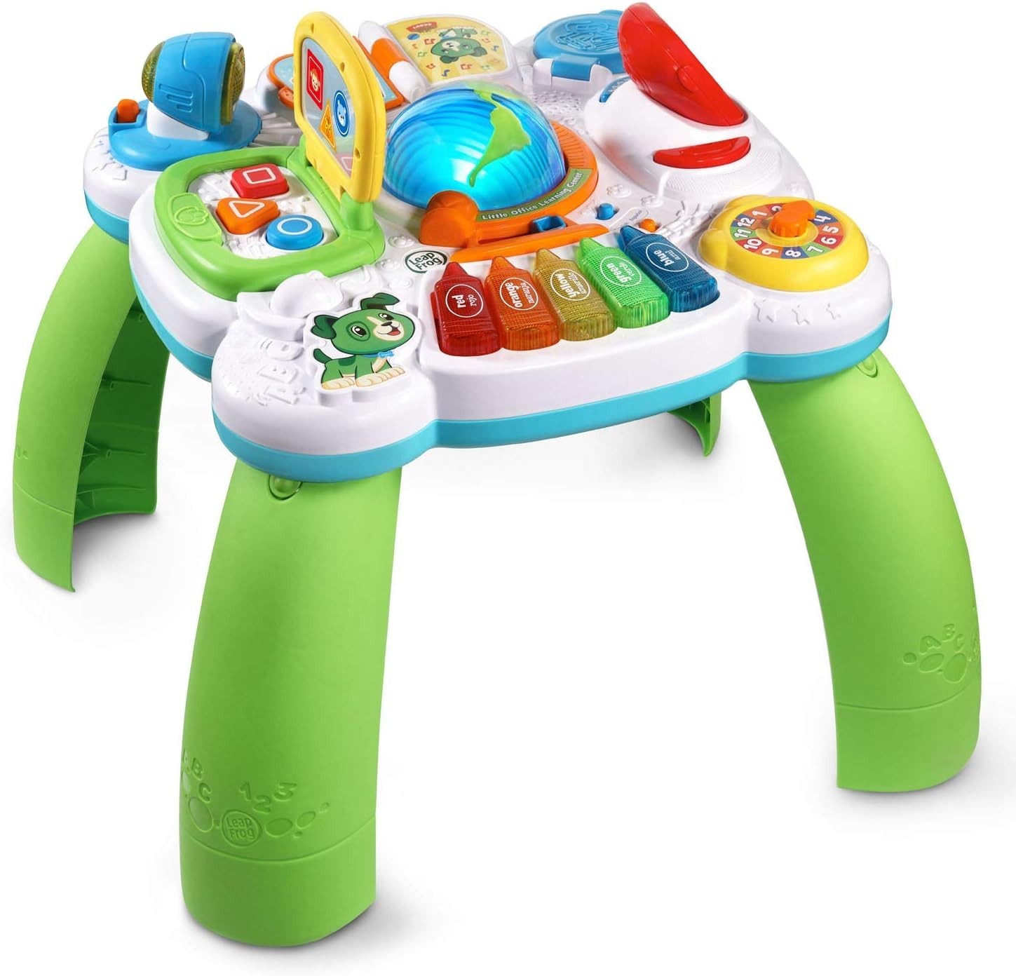 Green Learning Desk for Toddlers with Touch Points and Educational Features