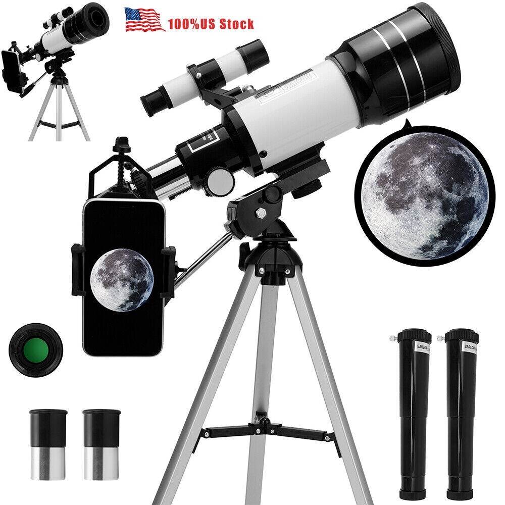 300mm Astronomical Telescope 150X with Phone Adapter Barlow Lens for Kids Gift