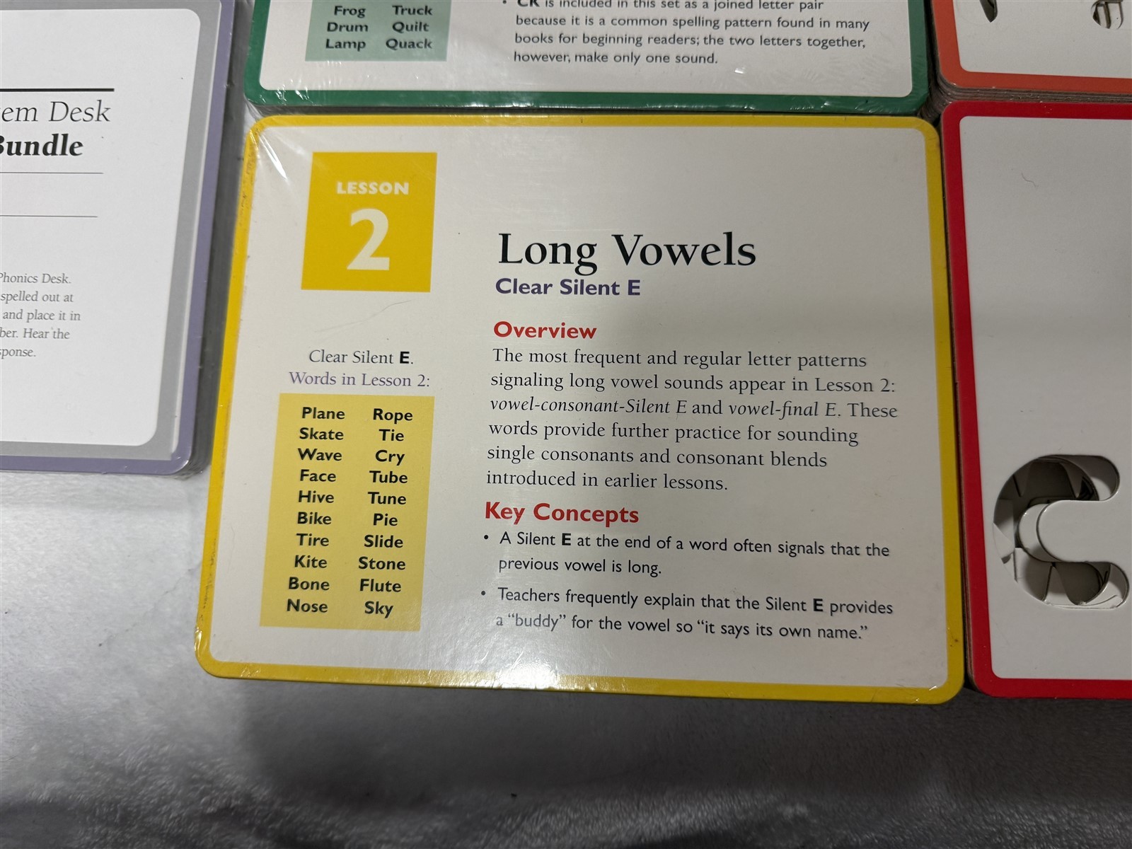 1995 LEAPFROG PHONICS DESK LEARNING SYSTEM CARD SETS 130 CARDS