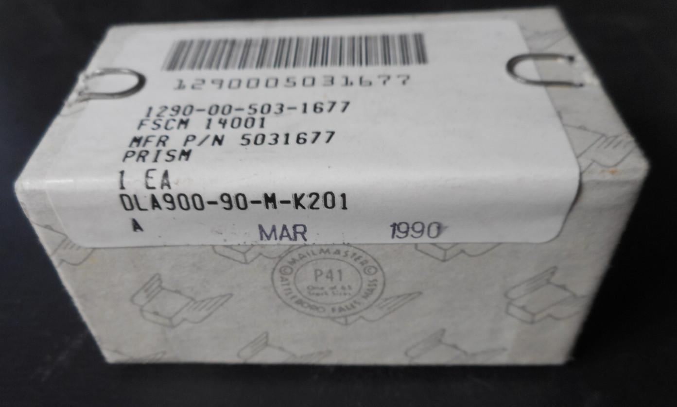 30mm Right Angle Prism Optical Glass GRAYCO OPTICAL NSN 6650-00-503-1677 Sealed