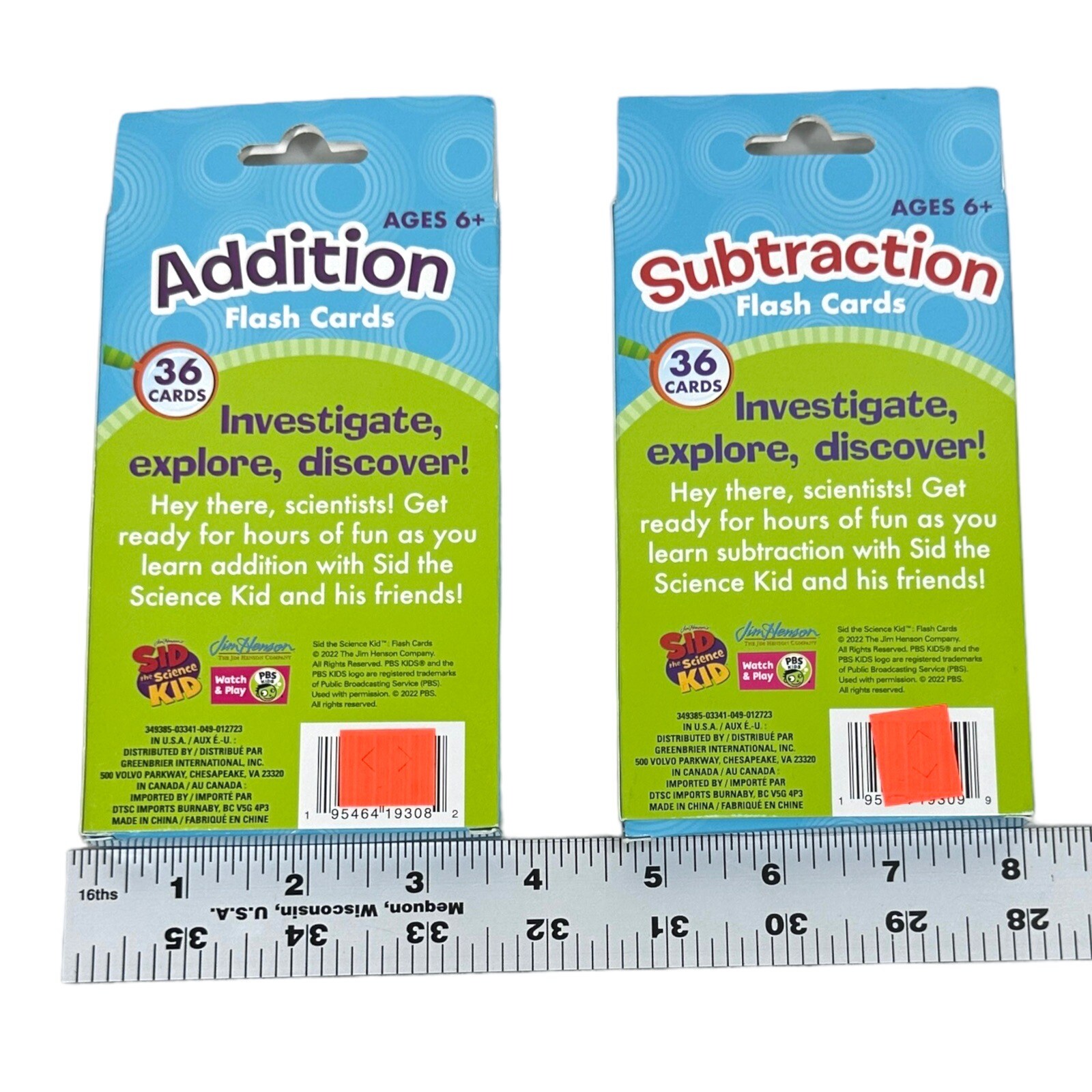 Sid the Science Kid Flash Cards Addition and Subtraction New Jim Henson’s Sealed