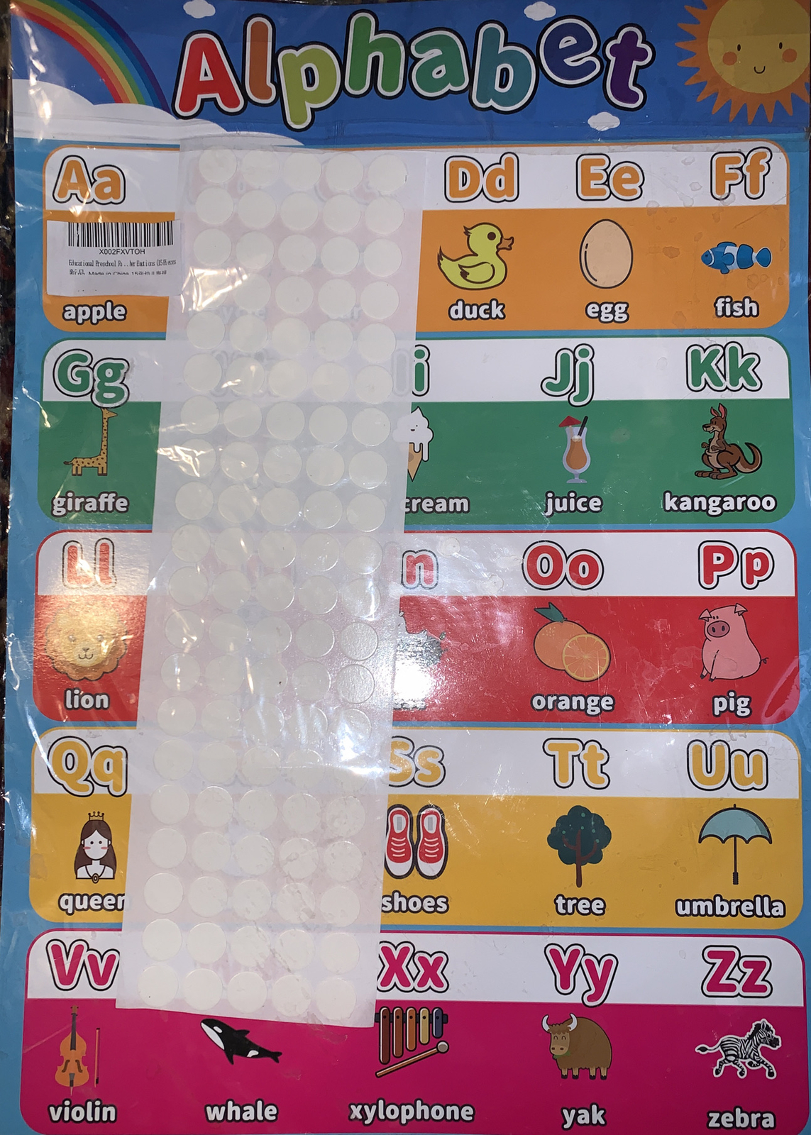 15 Pc Extra Large Preschool Educational Learning Posters for Kids Toddlers,