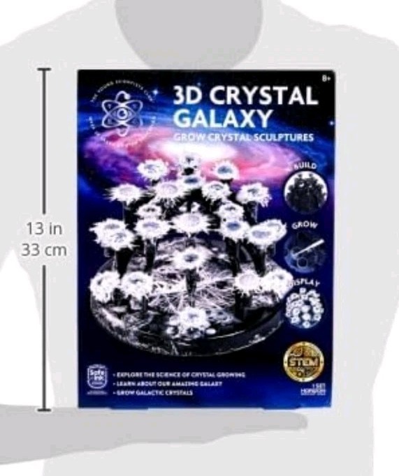 3D Crystal Galaxy Grow Crystal Sculptures STEM (New Sealed)