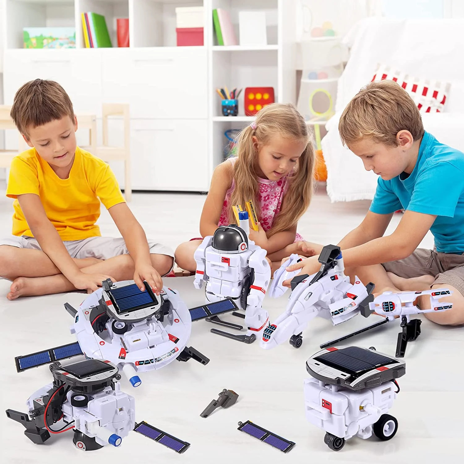 Solar Robot Toys for Kids, STEM Projects 6-In-1 Science Kits DIY Educational Bui