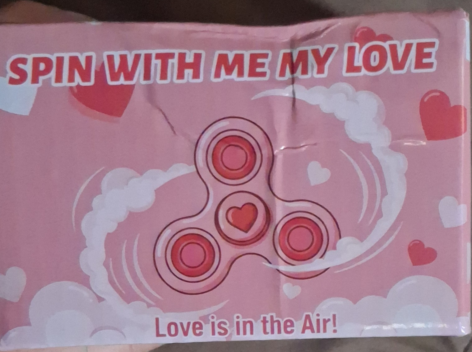 Fidget Spinner with Valentine’s Cards Pink Red Hearts 36pcs X004Y9PP3V