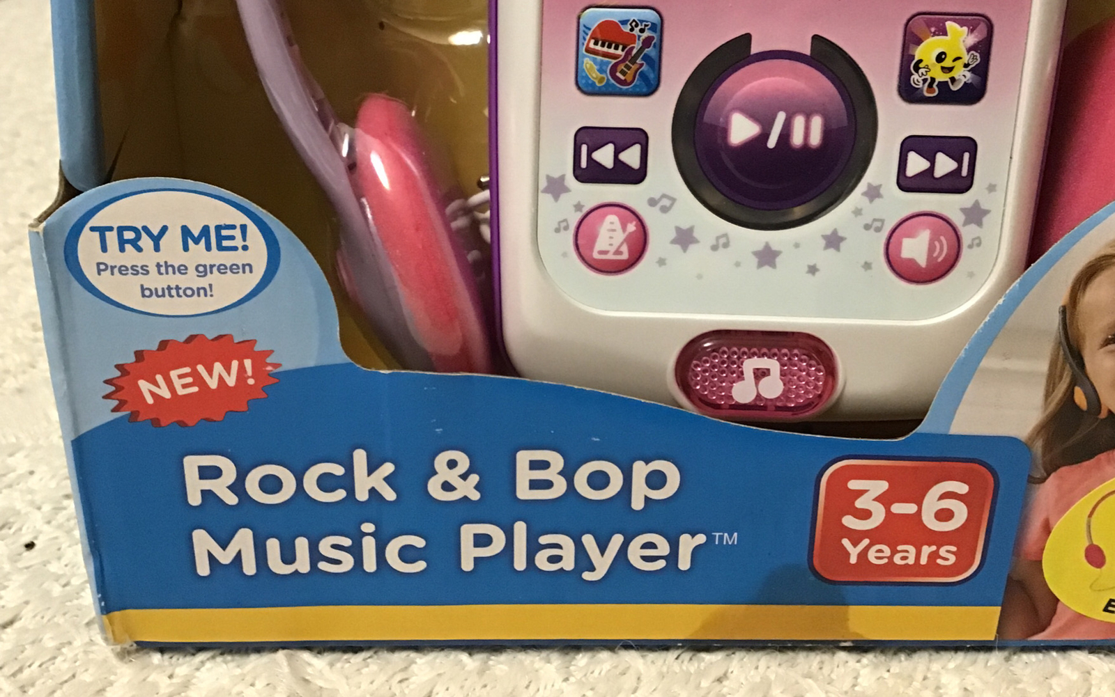 VTech ROCK AND BOP Music Player – Pink, 80-196250, BRAND NEW IN BOX!!!