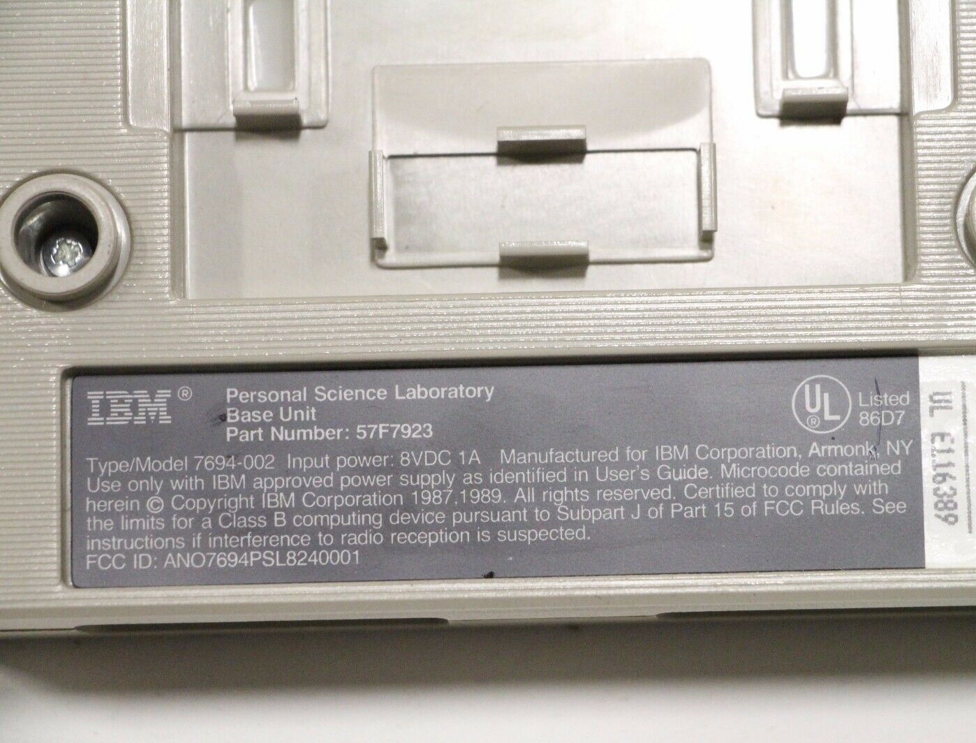 IBM Personal Science Laboratory 57F7923 & 57F7925 TLph & 57F7922 Motion Mech