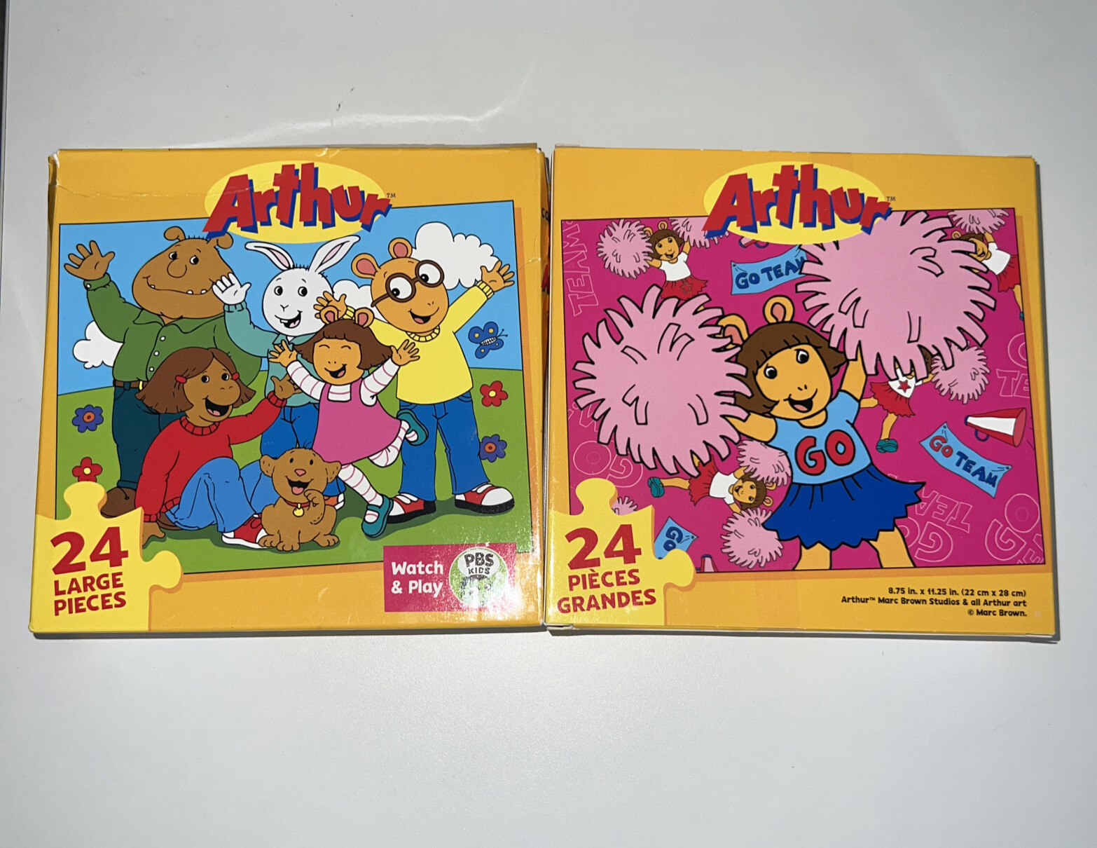 Jigsaw Puzzles 24 Piece 2-Pack PBS Kids Arthur CraZart 8 X 11