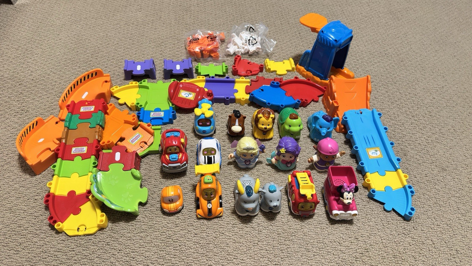 Huge VTech Go! Go! ALL WORKING – Rare Minnie Mouse, Goat & Baby, Cory Carson