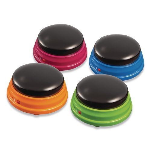 Learning Resources Recordable Answer Buzzers, Ages 3 and Up, 4 Buzzers