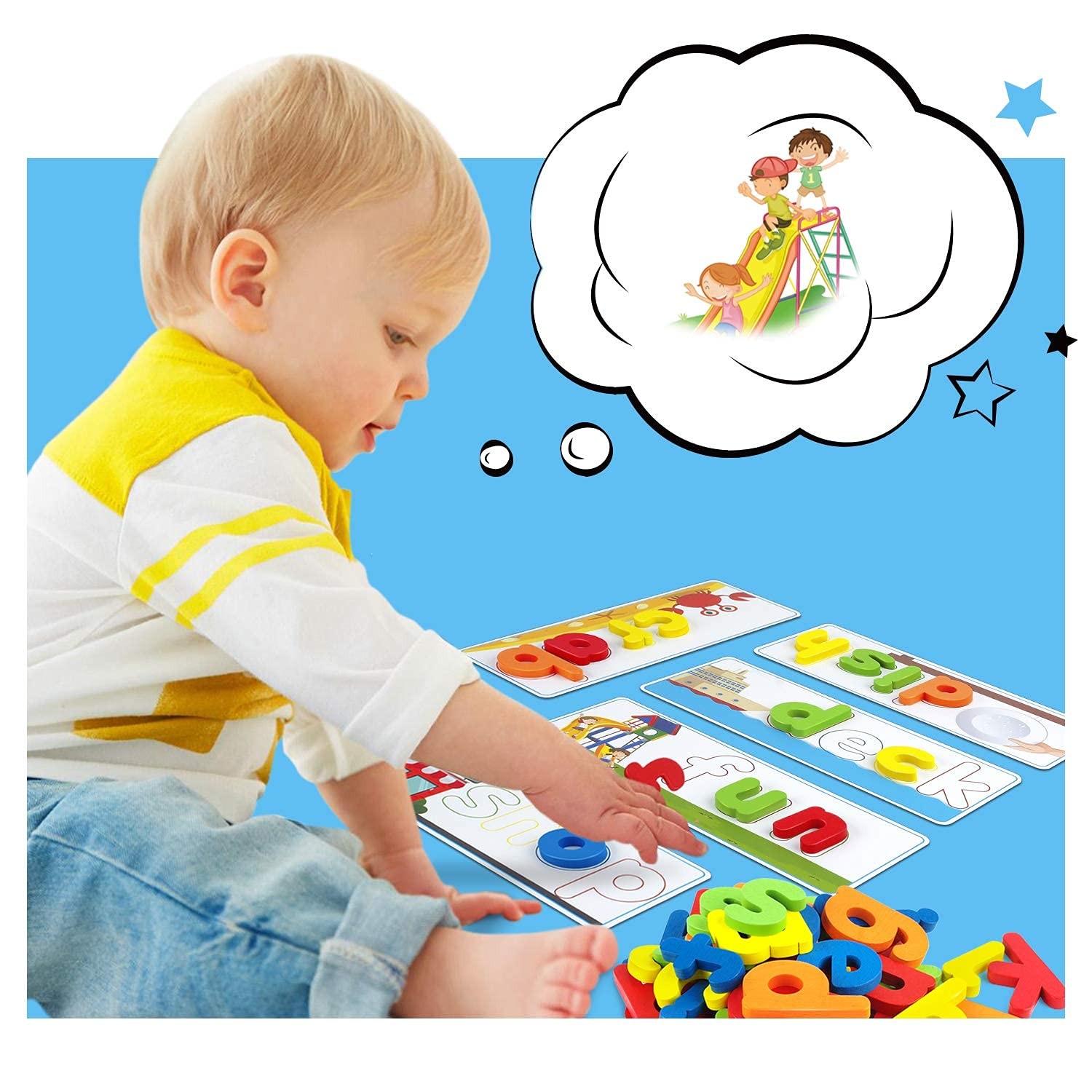Officygnet Learning Toys for 3 4 5 6 Years Old Boys and Girls, See & Medium