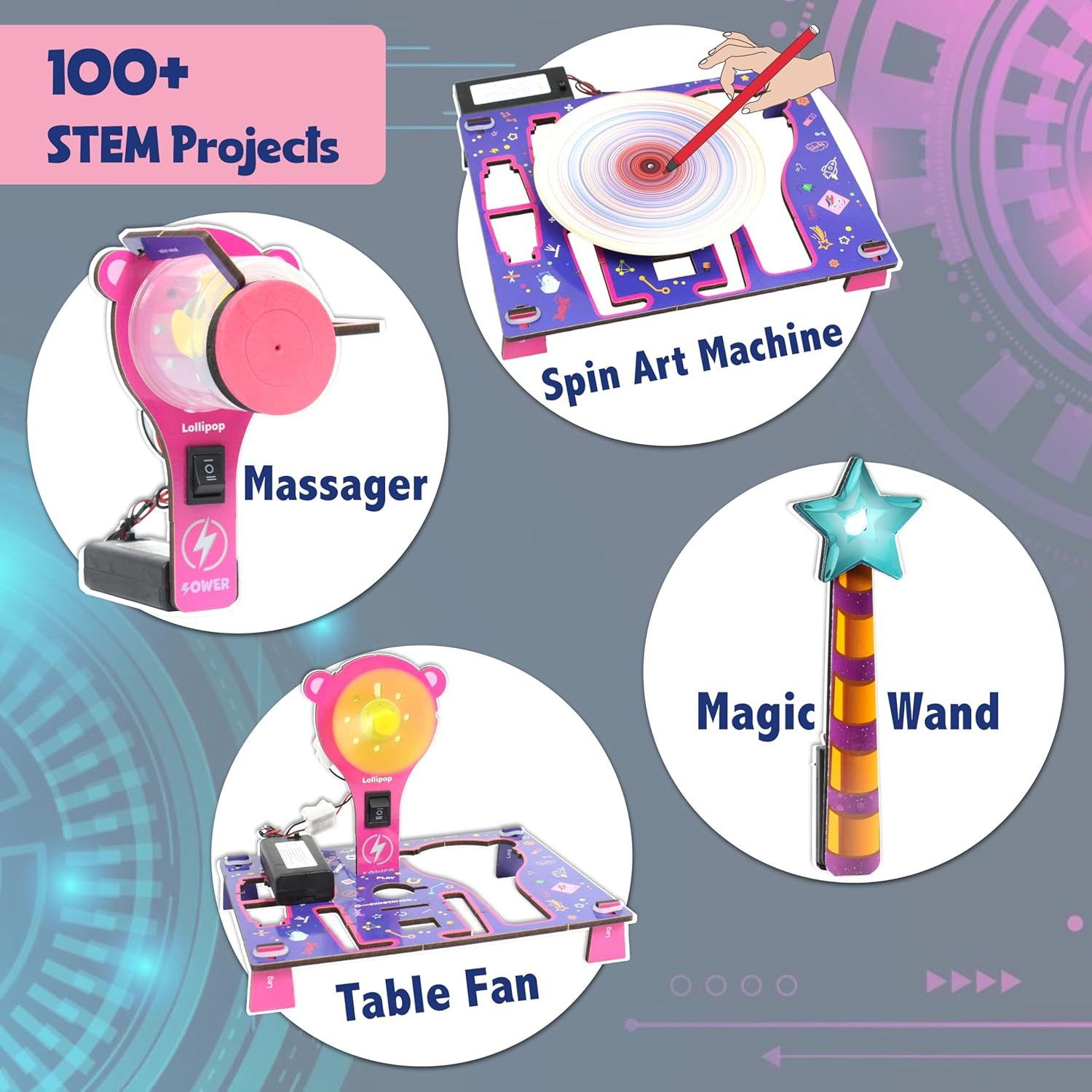 100+ STEM Projects | Girls Mini Engineering Kit for Ages 8 10 12 15 Years | Ulti