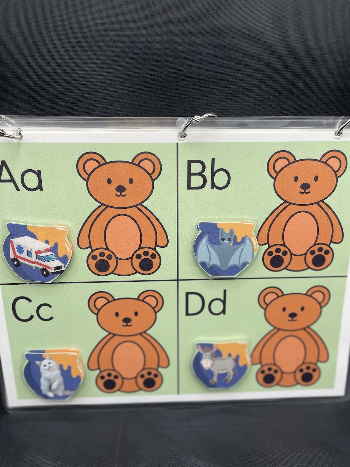 Beginning Sounds Reading Phonics Activity Busy Book Game Educational Children’s