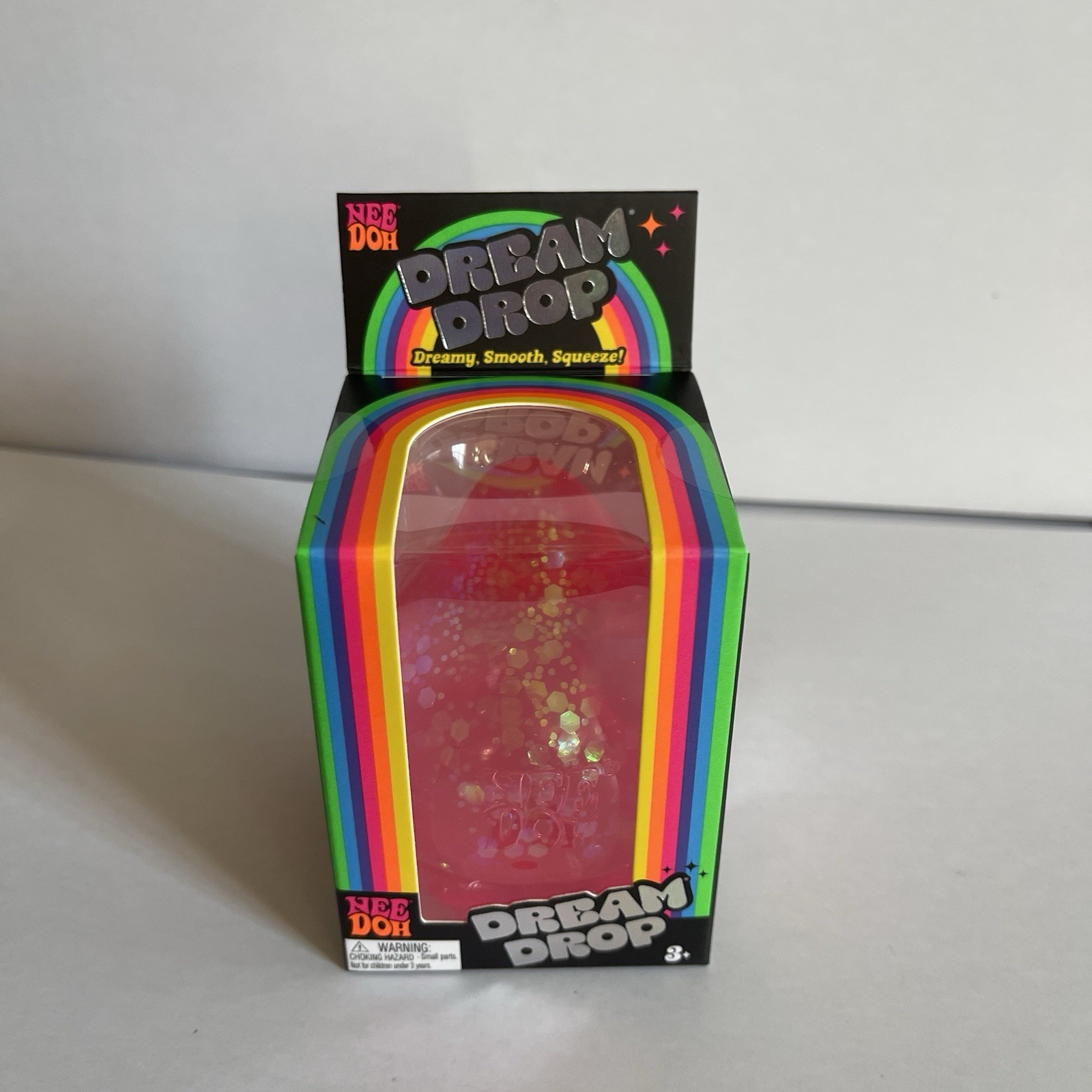 Nee Doh Dream Drop Pink Tactile Sensory Squeeze Toy