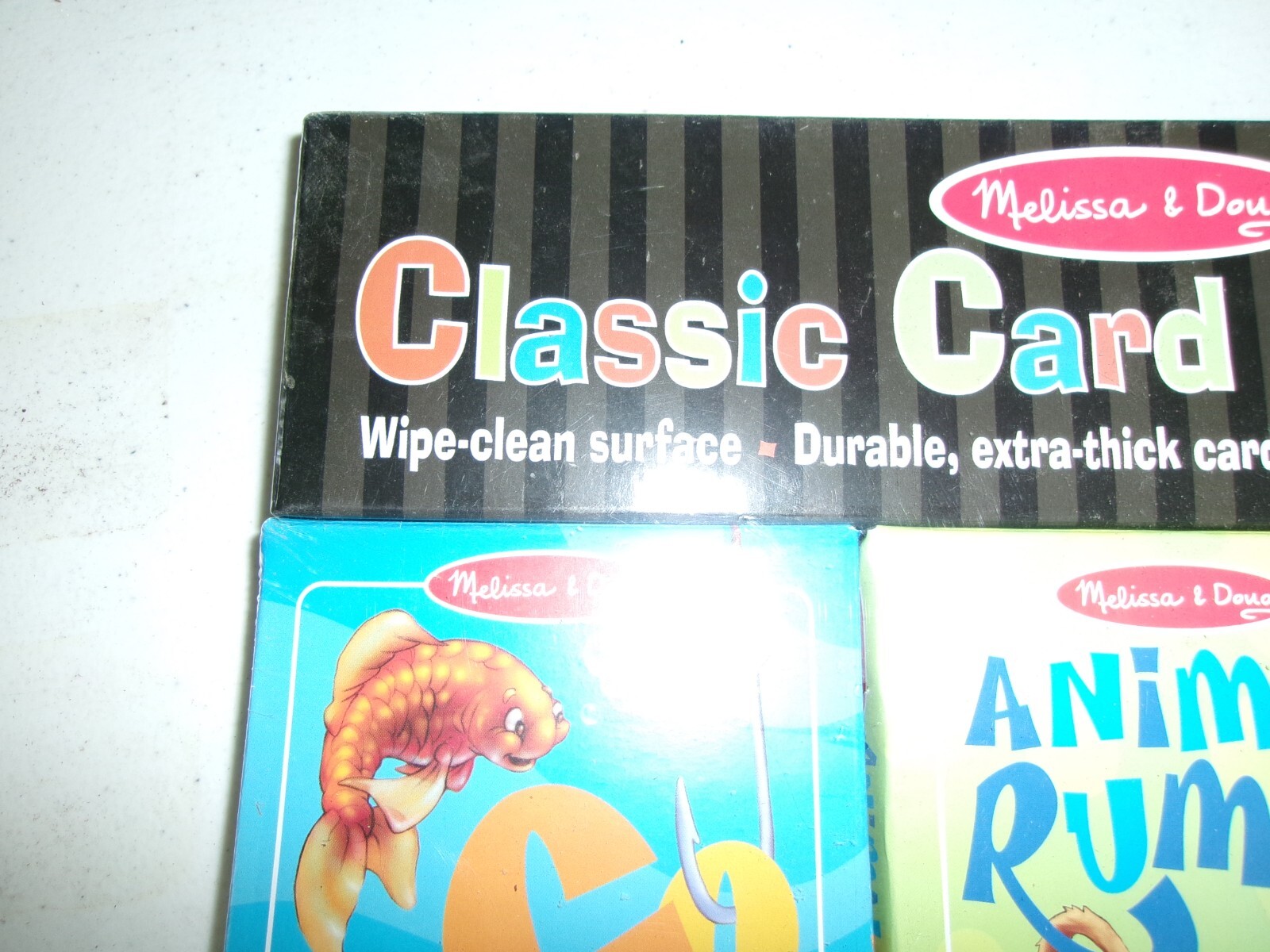 New Melissa & Doug CLASSIC CARD GAME SET: Go Fish, Animal Rummy, Old Maid