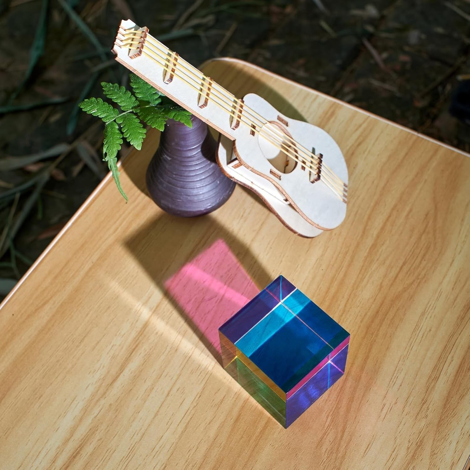 CMY Mixing Color Cube, 70mm 2.75 inch Acrylic Prism for Home or Office Decora…