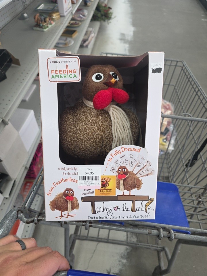 Turkey on the Table Book and Activity Kit Fun Teaching Aide Kids Learn Thankful