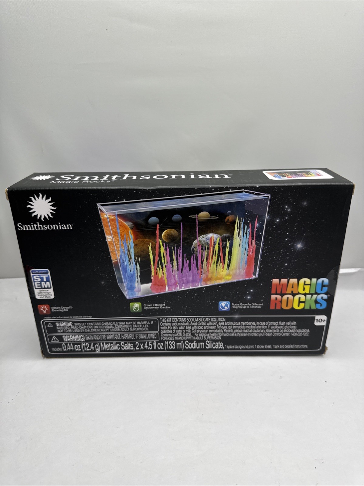 SMITHSONIAN MAGIC ROCKS Instant Crystal Growing Kit STEM Earth Science NEW