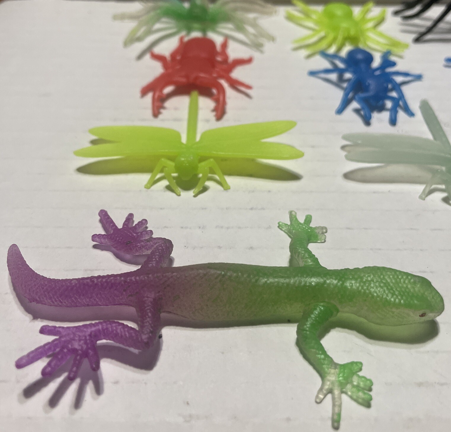 Lot of 11 Plastic/Rubber Creepy Crawler Bugs For Pretend Or Diorama