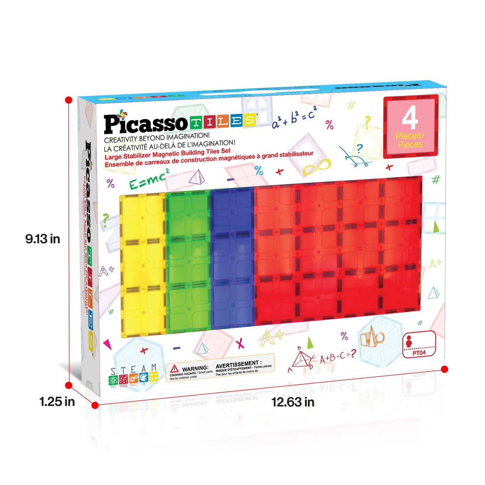 PicassoTiles Magnetic Building Block Tiles Supersize Stabilizer Base Toy Large