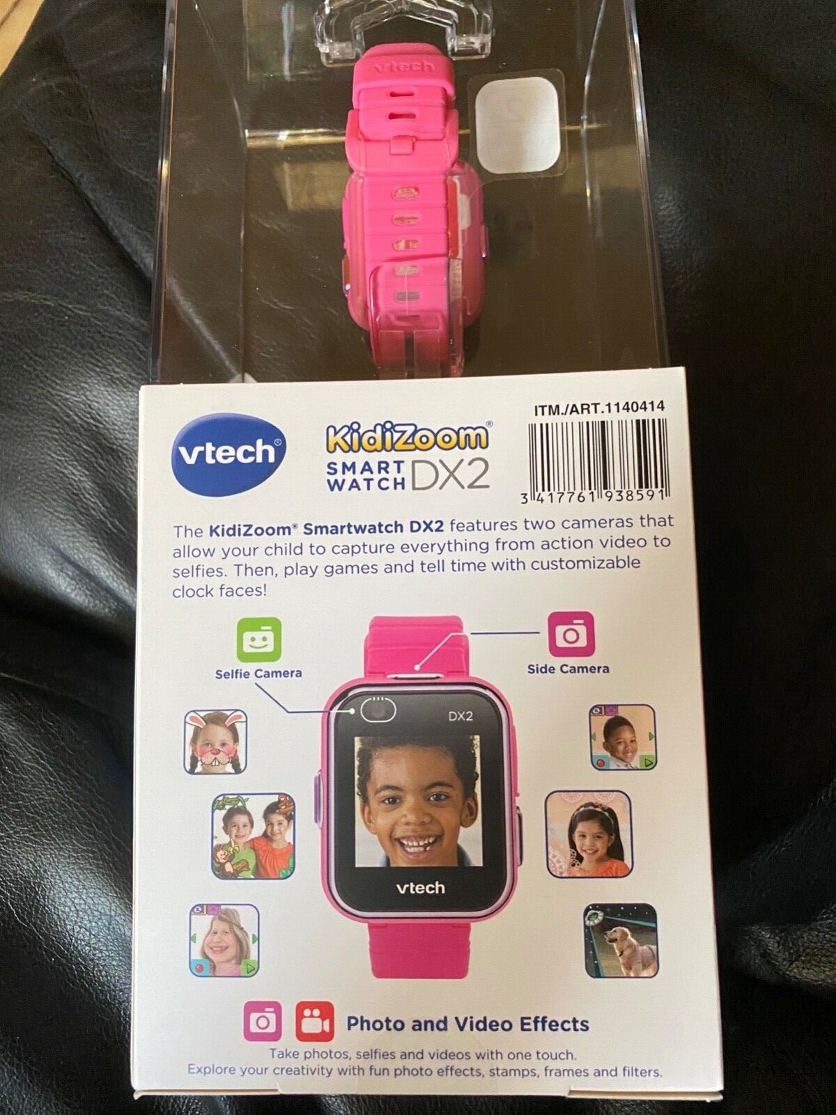  Vetch KidiZoom SMART WATCH DX2 Pink Dual Cámara Item80-193859 +USB Cable 🎄Gift
