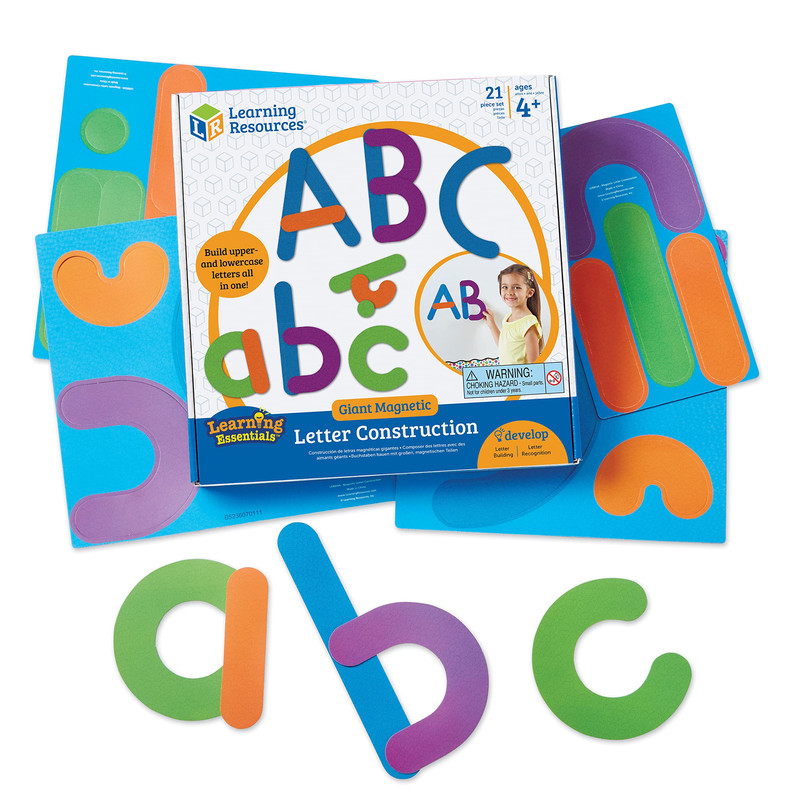 Learning Resources Giant Magnetic Letter Construction – Alphabet Magnets Letter