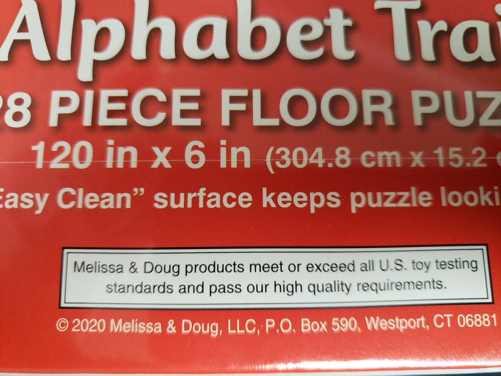 Melissa and Doug Alphabet Train Floor Puzzle Over 10 Feet Long 28 Pieces Ages 3+