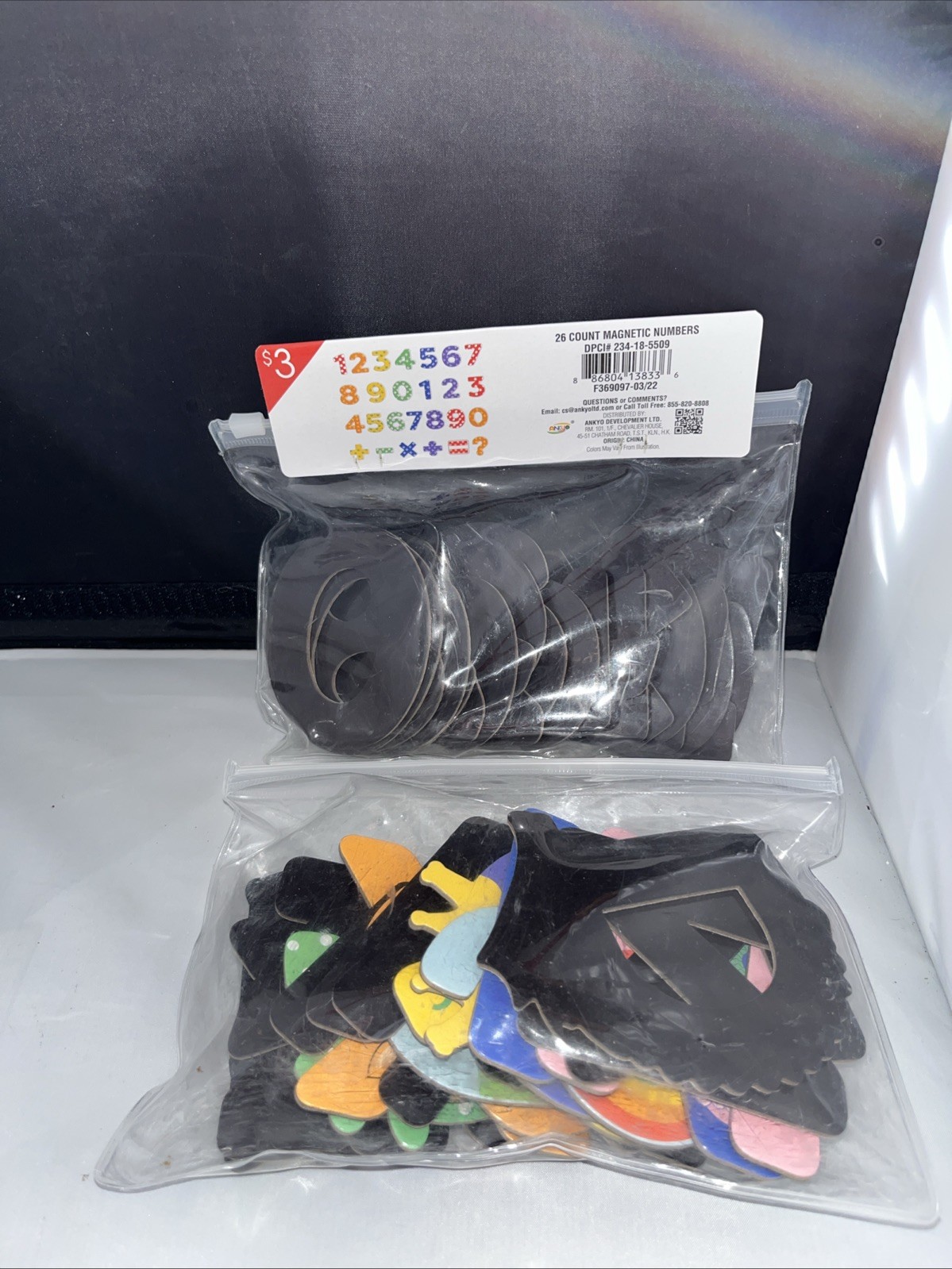 Magnetic Numbers And Magnetic Letters Alphabet ABC Each 26 Count Sealed