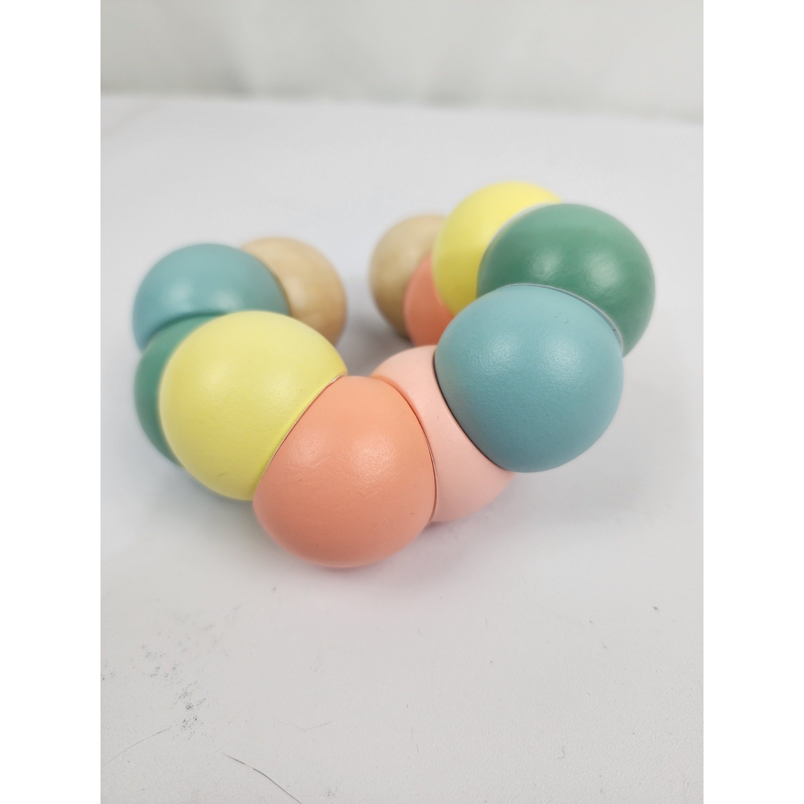 Classic World 54235 Wooden Babies, Toddlers and Kids, Twist Caterpillar (Pastel)