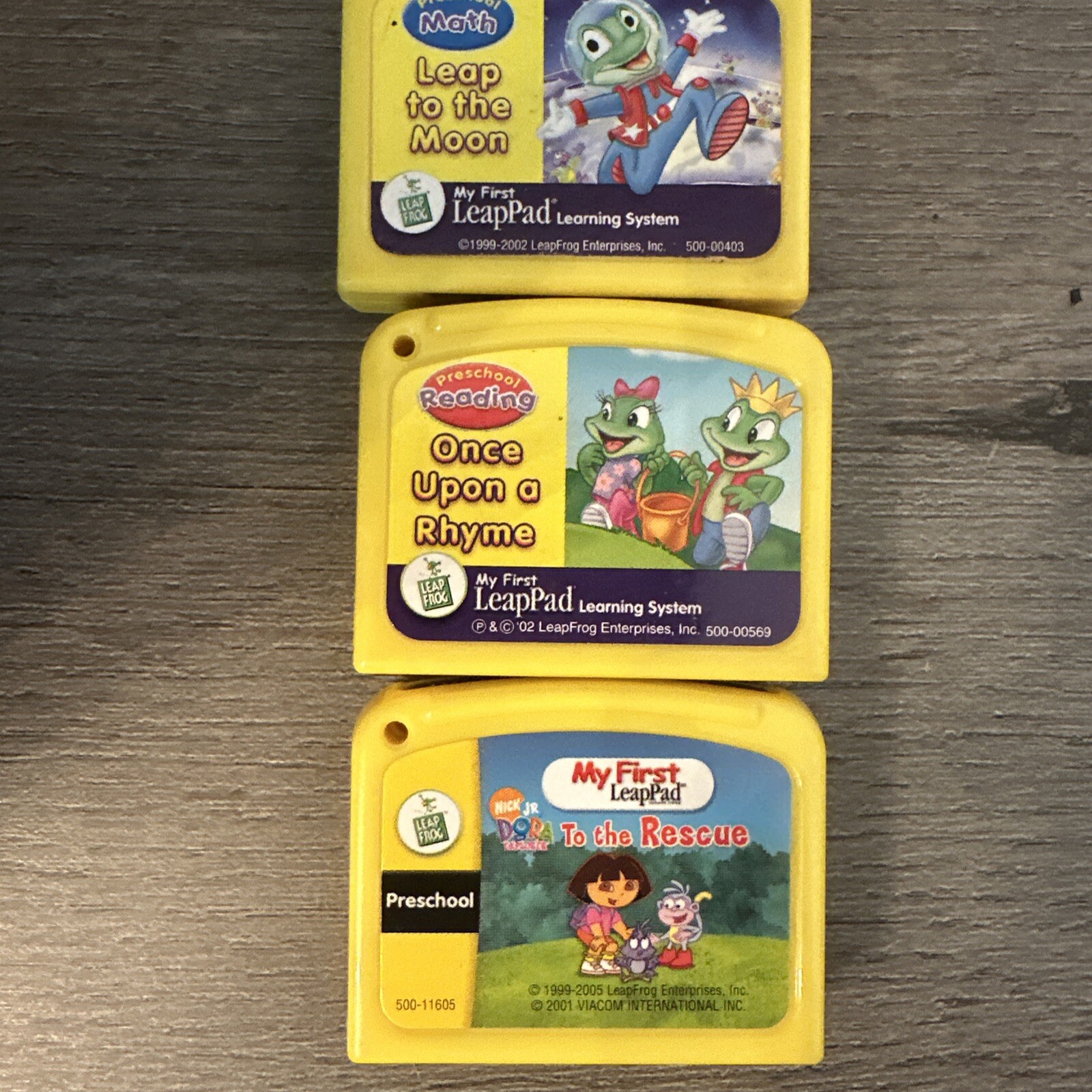 Leapfrog My First LeapPad Cartridges Lot Of 4 Game Cartridges Untested