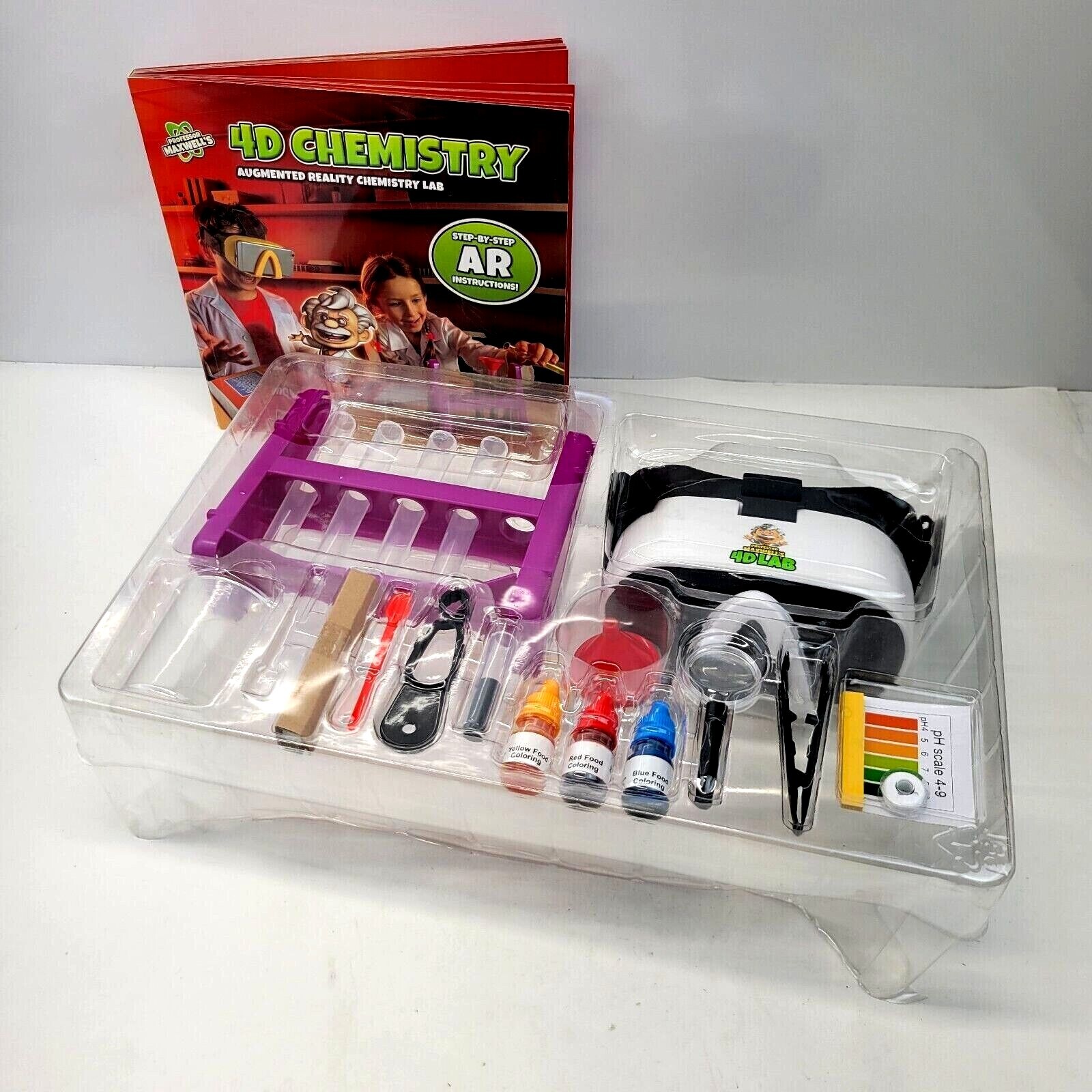 Professor Maxwells 4D Augmented Reality Chemistry Lab Stem Incomplete Open Box